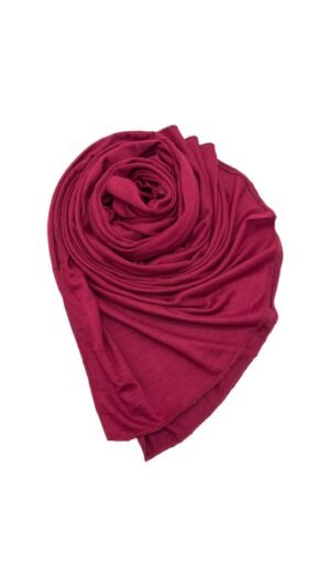 Cotton Blend Jersey Hijab in Red