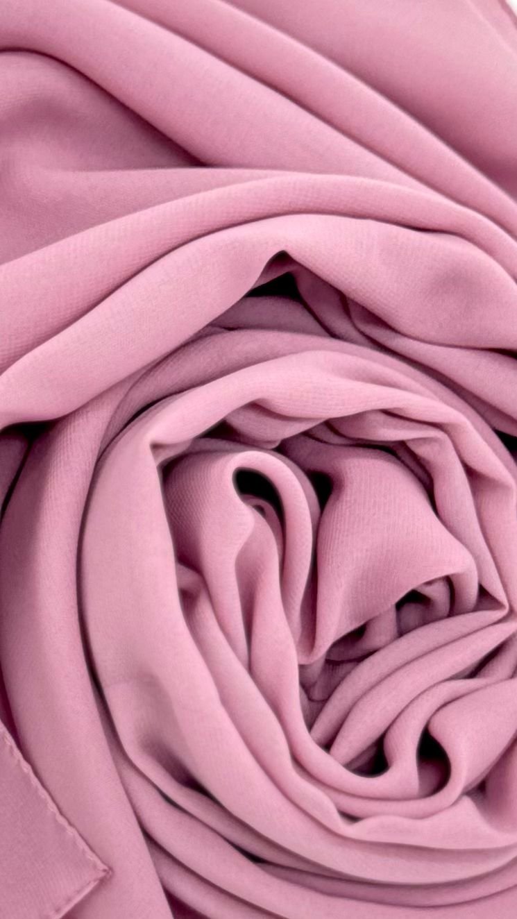 Pink Indonesian soft chiffon hijab