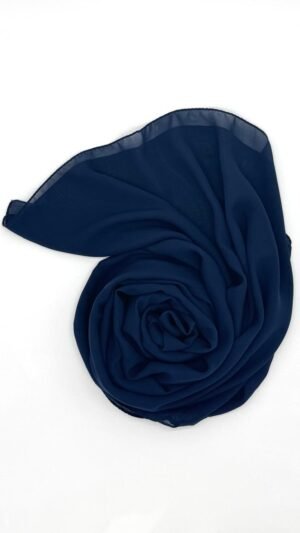 Navy Blue Indonesian soft chiffon hijab
