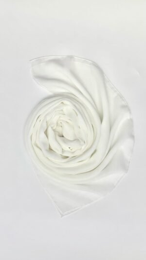 Off White Cotton Modal Hijab