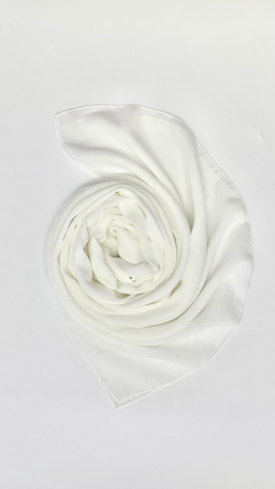 Off White Cotton Modal Hijab