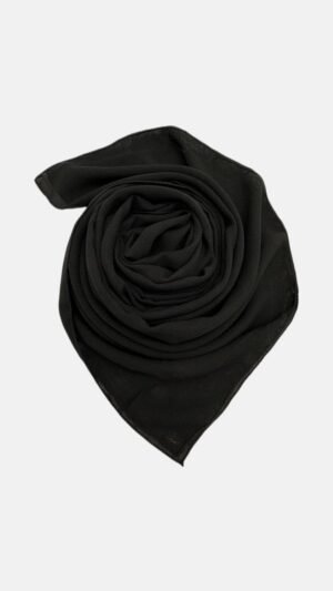 Black Cotton Modal Hijab
