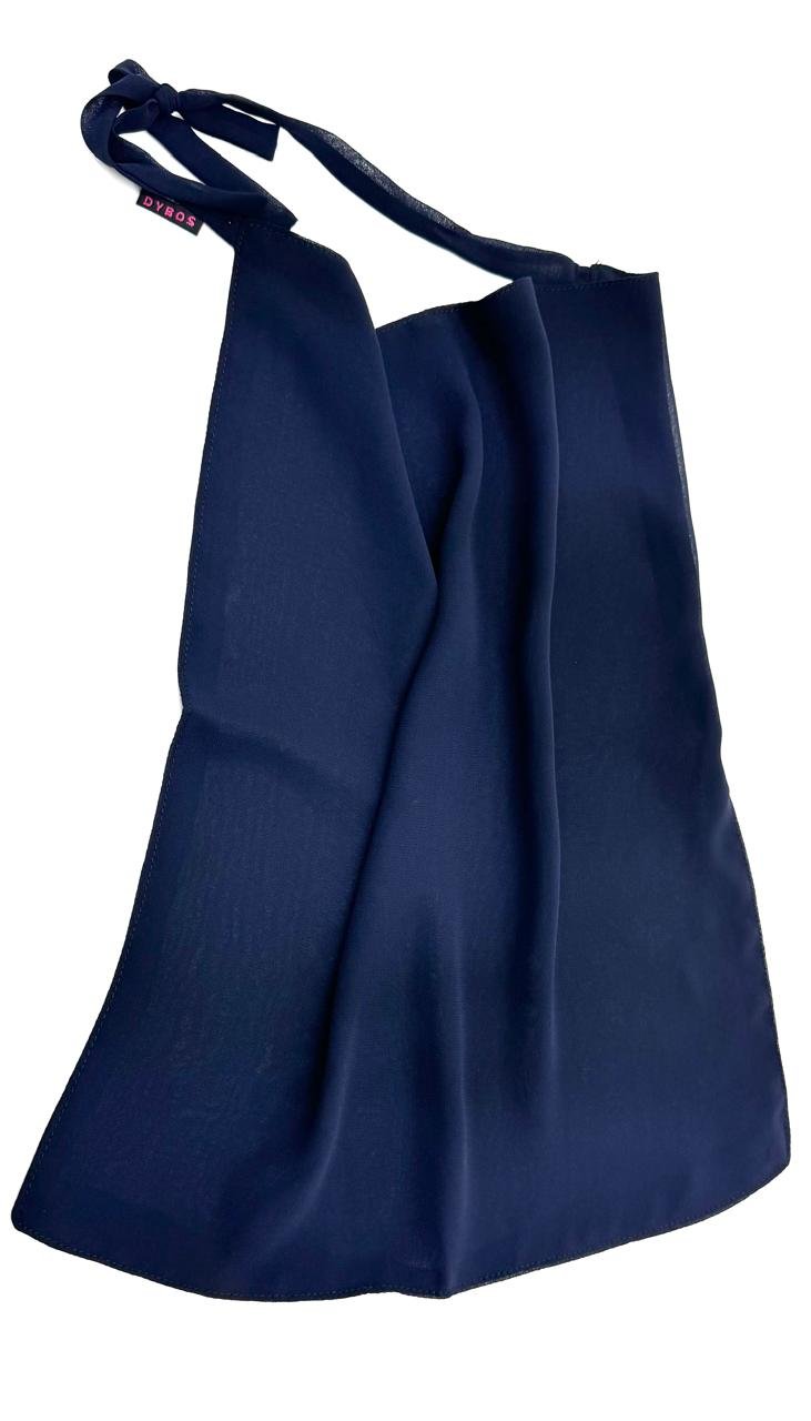 Navy Blue Indonesian Premium Chiffon Niqab