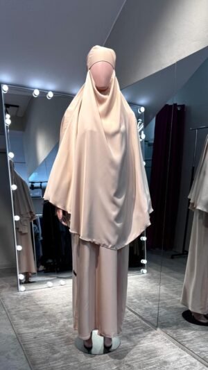 Beige Nida Khimar set