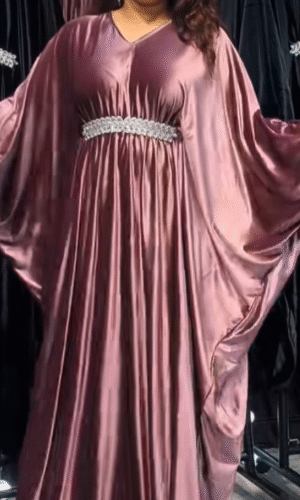 Rose Mauve velvet Abaya